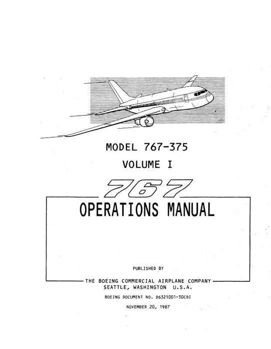Boeing 767-375 Boeing Operations and Training Manual (D632T001-30CDI)