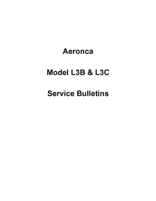Aeronca L-3B, L-3C 1942 Service Bulletins (AEL3B,C42SB)