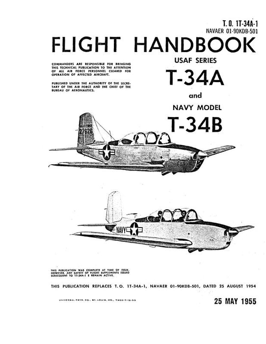 Beech T-34A&B Series Flight Manual (1T-34A-1)