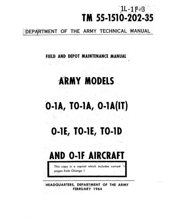 Cessna 0 & T0 Series 1964 Field and Depot Maintenance Manual (55-1510-202-35)