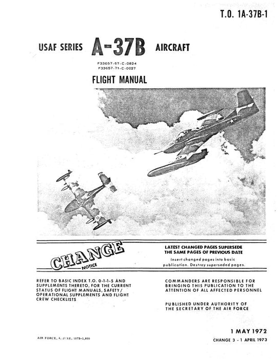 Cessna A-37B Series Flight Manual (1A-37B-1)