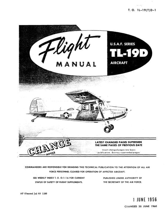 Cessna TL-19D Series 1956 Flight Manual (1L-19(T)D-1)