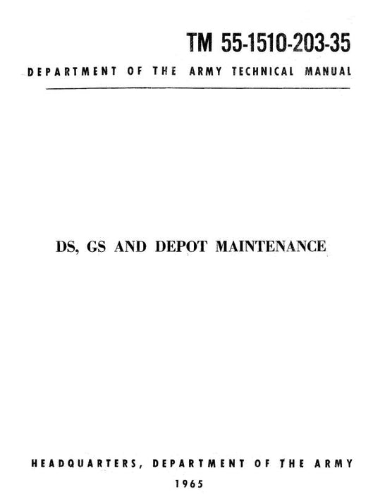 DeHavilland DS, GS & U-6A ACFT Depot Maintenance Manual (55-1510-203-35)