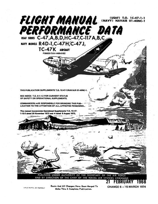 Douglas C-47 Pilot Training Manual Flight Manual (TO-1C-47-1-1)