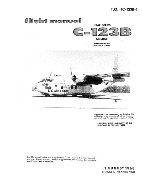 Fairchild C-123B 1968 Flight Manual (1C-123B-1)