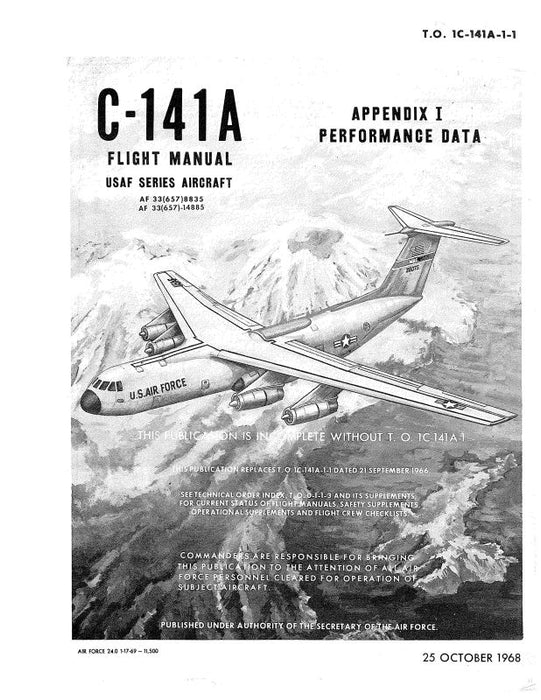 Lockheed C-141A 1967 Flight Manual (1C-141A-1)