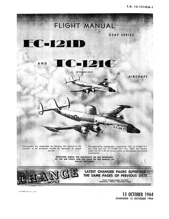 Lockheed EC-121D & TC-121C 1964 Flight Manual (1C-121(E)D-1)