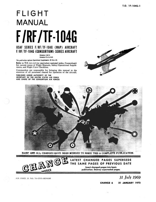 Lockheed F-RF-TF-104G 1969 Flight Manual (1F-104G-1)