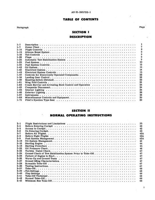 McDonnell Douglas F2H-2, F2H-2N, F2H-2P 1954 Pilot's Handbook (01-245FBB-1)