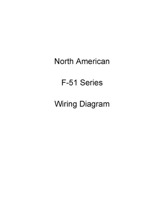 North American F-51 Series Wiring Diagrams (NAF51-WD-C)