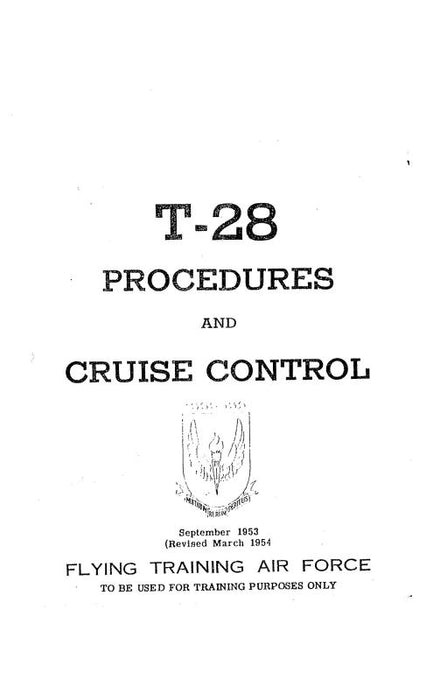 North American T-28 1953 Procedures & Cruise Control (NAT28-53-INS-C)