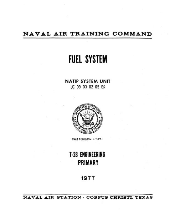 North American T-28 1977 Fuel System Instructions (NAT28-77-FS-C)