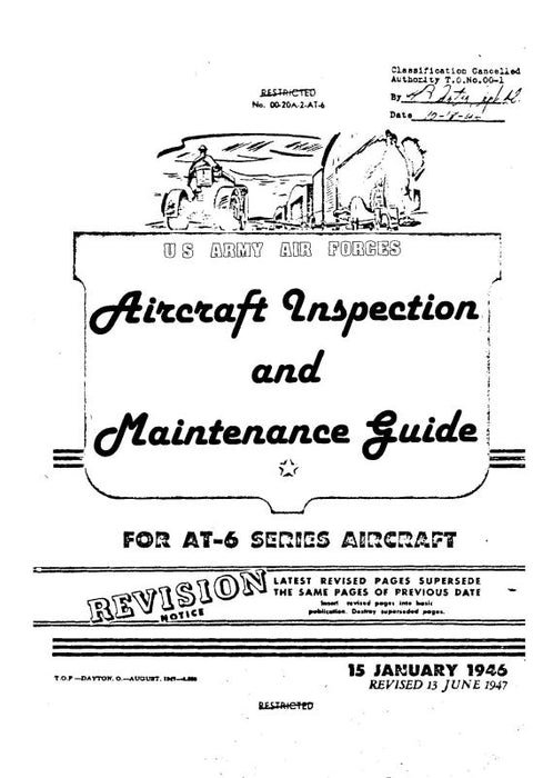 North American AT-6 1946 Aircraft Inspection & Maintenance Guide (00-20A-2-AT-6)