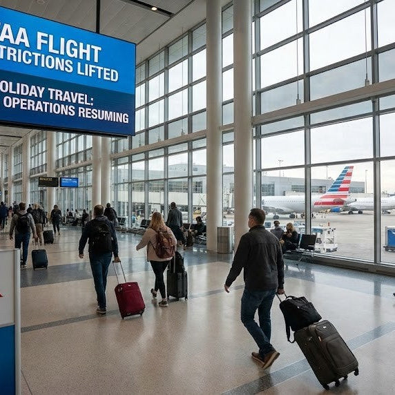 ✈️ FAA Lifts Flight Restrictions After Shutdown: Air Travel Finally Gets a Breather