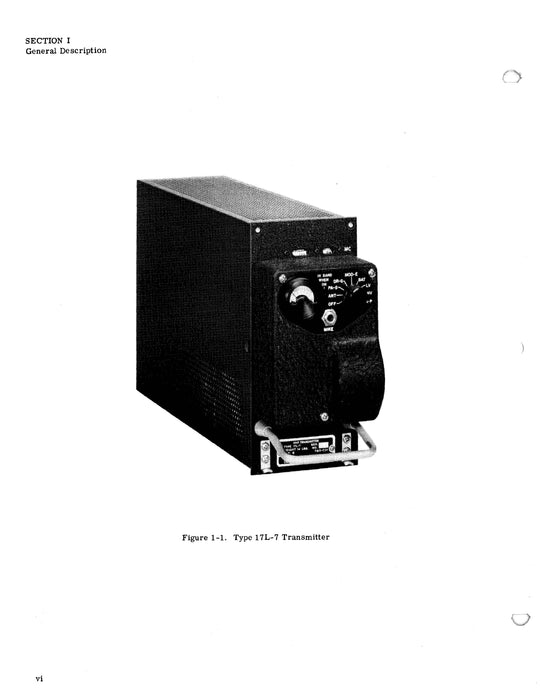 Collins 17L-7 1959 Instruction Book (520-5606-00)