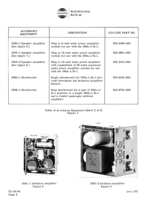 Collins 346A-1-346B-1 Maintenance Manual with Installation Data (520-0758053-001114)