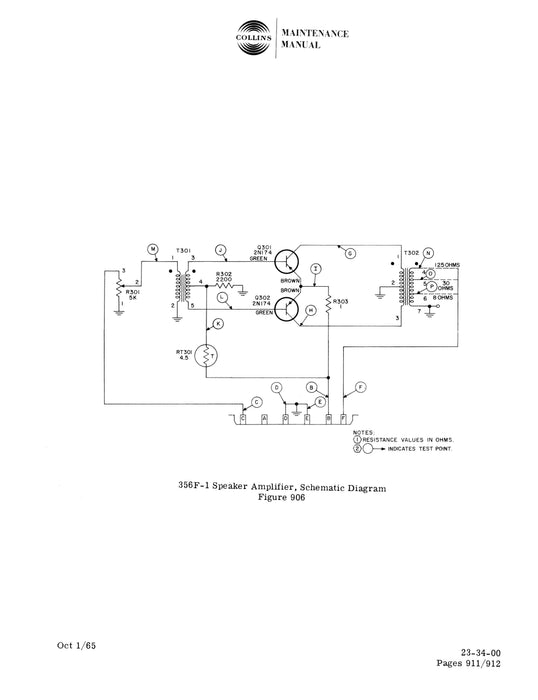 Collins 346A-1-346B-1 Maintenance Manual with Installation Data (520-0758053-001114)