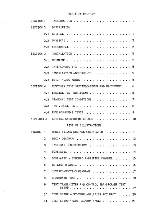 Flite-Tronics, Inc. Compass Comparator FT-2CC Instruction Manual (FNFT2CC-IN-C)