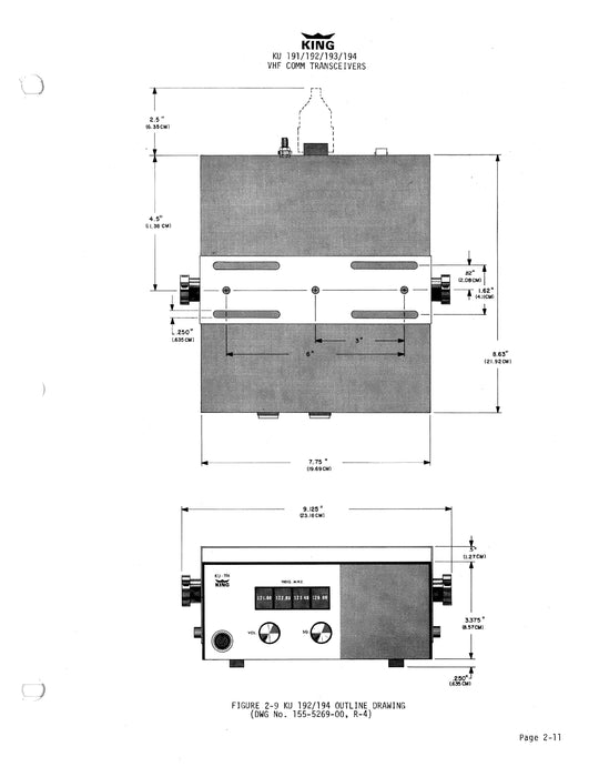 King KU191,192,193,194 VHF COM Tranceivers Maintenance-Installation (006-0151-00)