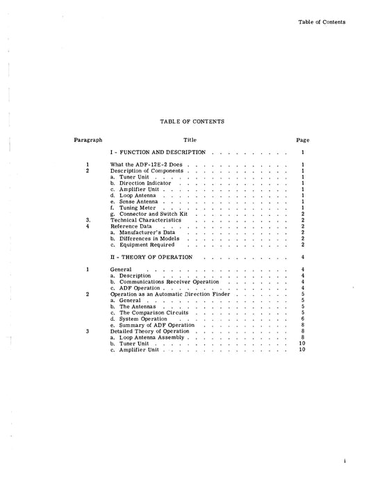Learjet ADF-12E-2 Series Maintenance Manual (TM-42)