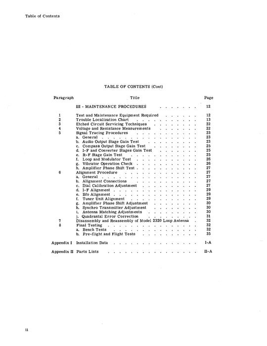 Learjet ADF-12E-2 Series Maintenance Manual (TM-42)