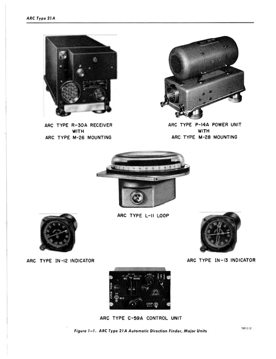 Aircraft Radio Corporation ARC 21A Automatic Direction Finder Instruction Manual (AR21A-IN-C)