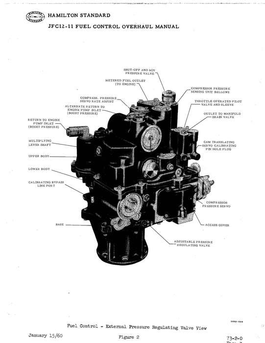 Hamilton Standard JFC 12-11 Jet Fuel Control Overhaul Manual 1958 (F 3002)