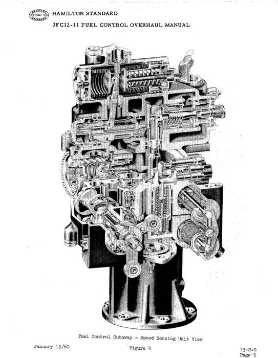 Hamilton Standard JFC 12-11 Jet Fuel Control Overhaul Manual 1958 (F 3002)