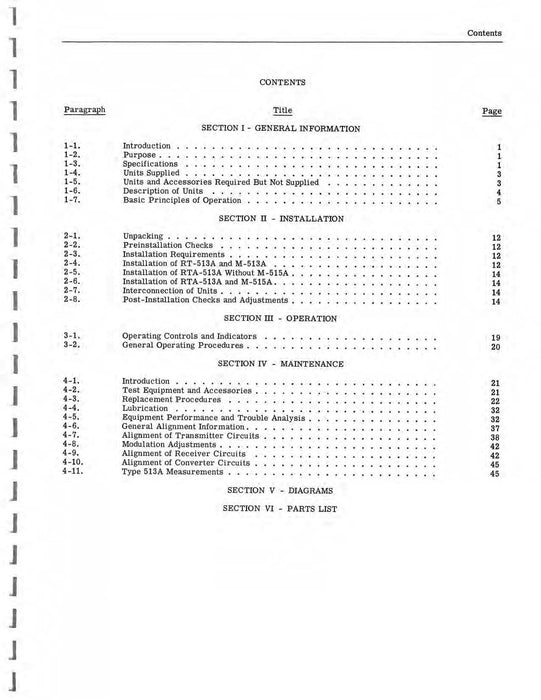 Aircraft Radio Corporation ARC 513A Communication Navigation Set Instruction Book (AR513A-IN-C)