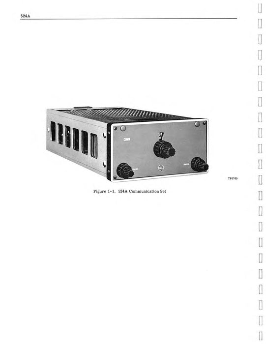 Aircraft Radio Corporation 524A Communication Set Instruction Book (ARCIB-524A(1968)