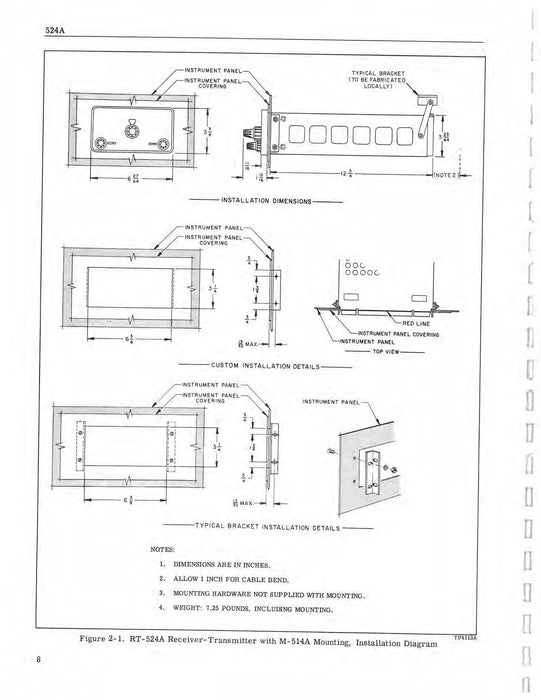 Aircraft Radio Corporation 524A Communication Set Instruction Book (ARCIB-524A(1968)