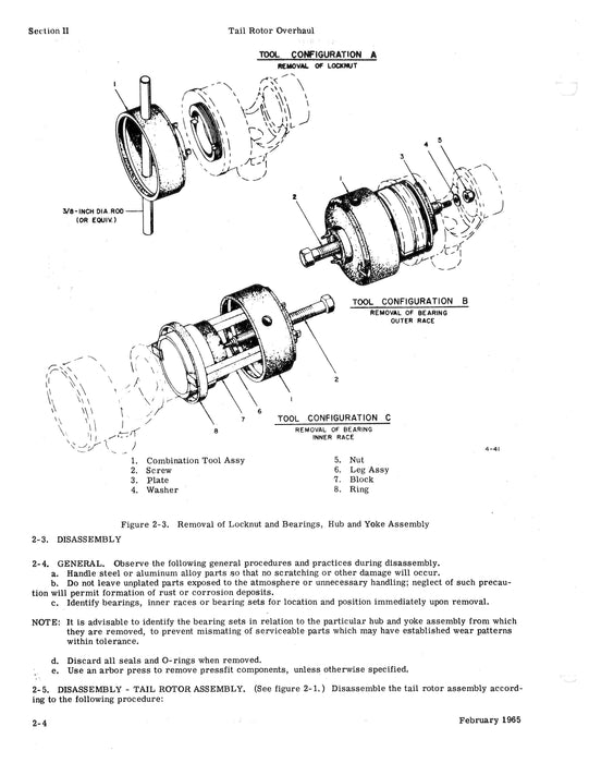 Hiller UH-12E, UH-12L Tail Rotor Assembly 1981 Overhaul Manual (Part Nos. 55044, 55044-5, 55044-9, 55044-15)
