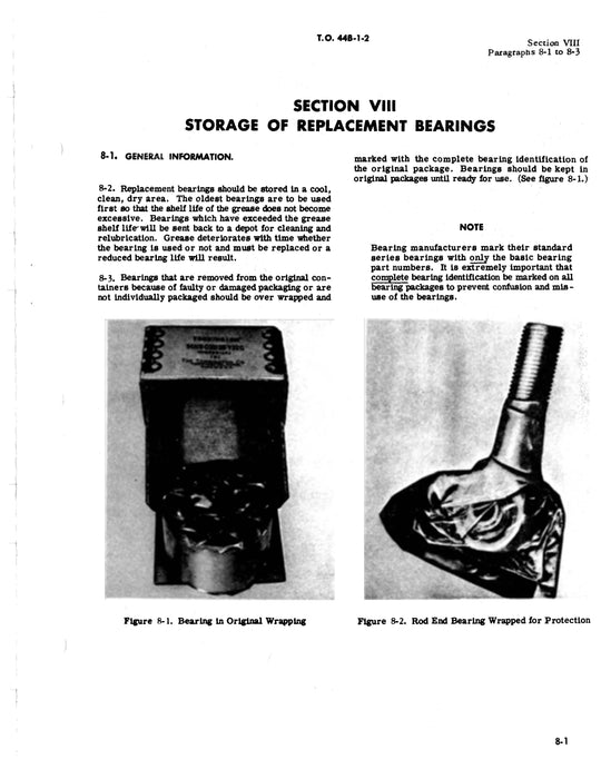 USAF Airframe Antifriction Bearings General Maintenance Instructions Manual T.O. 44B-1-2 (T.O. 44B-1-2)