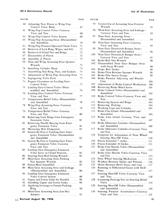 Douglas DC-4 Maintenance Manual Vol III Hydraulics & Landing Gear