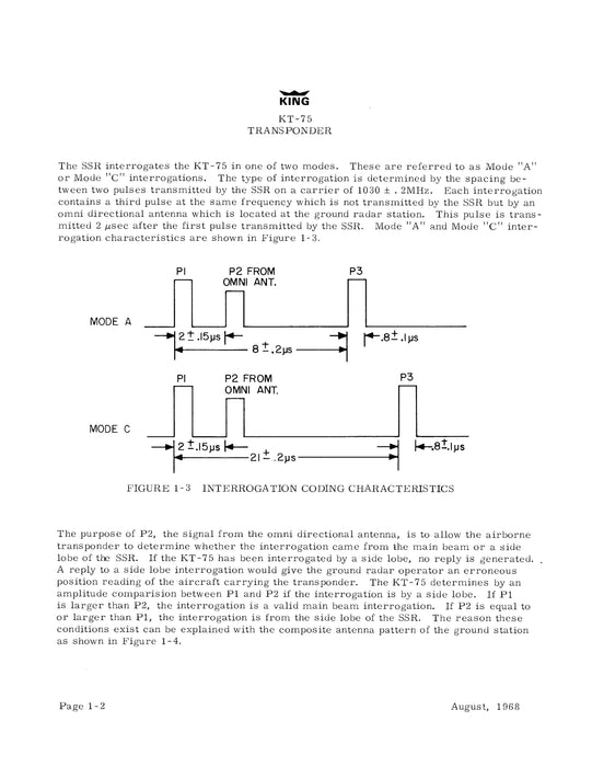 King KT-75, KT-75R Transponder Installation Manual (006-0041-00)