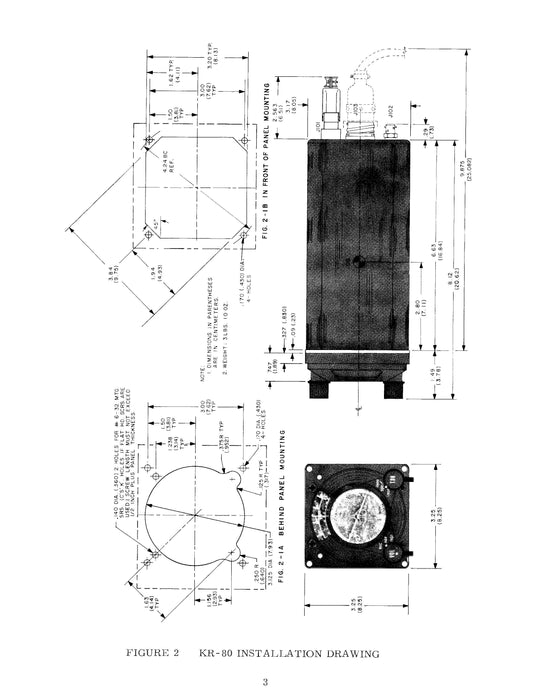 King KR-80 Automatic Direction Finder Installation Manual