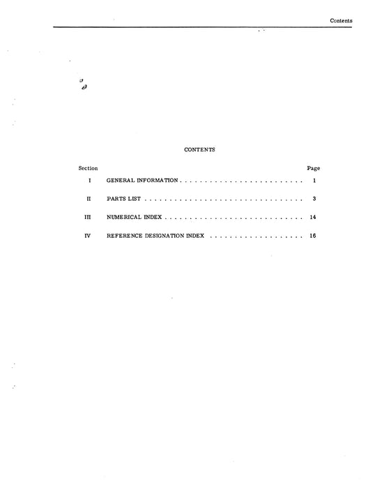 Aircraft Radio Corporation ARC B-13A Converter Parts Catalog