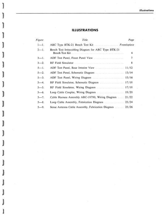 Aircraft Radio Corporation ARC BTK-21 Bench Test Kit Instruction Book (ARBTK21-IN-C)