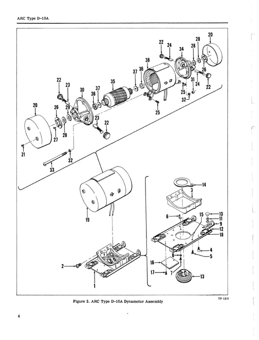 Aircraft Radio Corporation ARC D-10A Overhaul Instructions & Parts Catalog