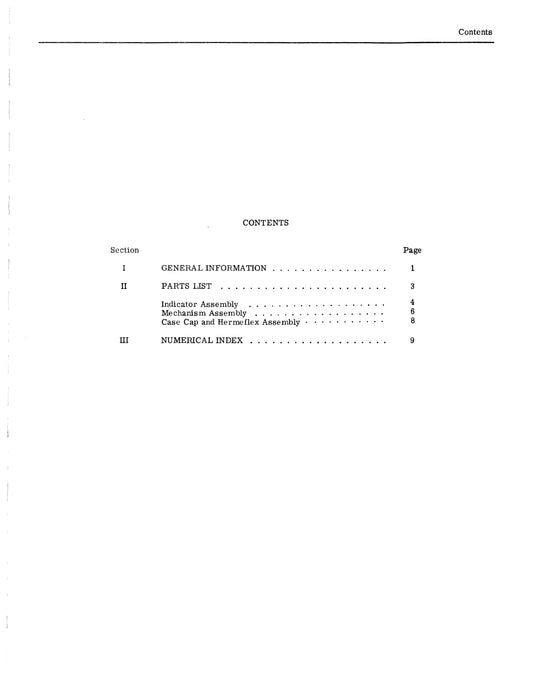 Aircraft Radio Corporation ARC IN-12 Indicator Overhaul Instructions & Parts Catalog