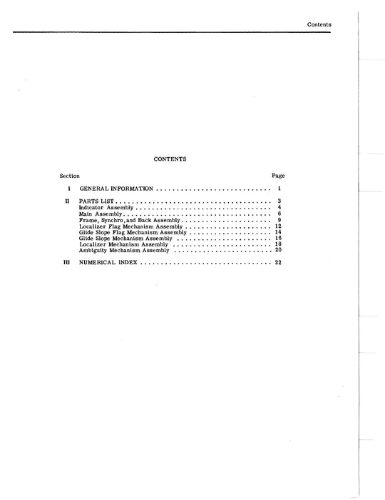 Aircraft Radio Corporation ARC IN-14 Course Indicator Overhaul Instructions & Parts Catalog