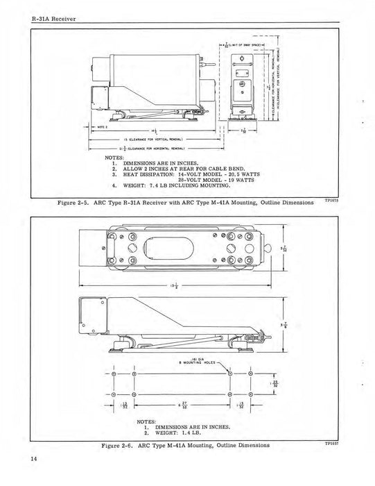 Aircraft Radio Corporation ARC R-31A Receiver Instruction Book (ARCIB-R543B-2)
