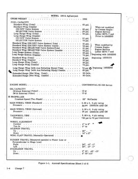 Cessna 180 & 185 Skywagon 1969-1979 Service Manual D2000-7-13