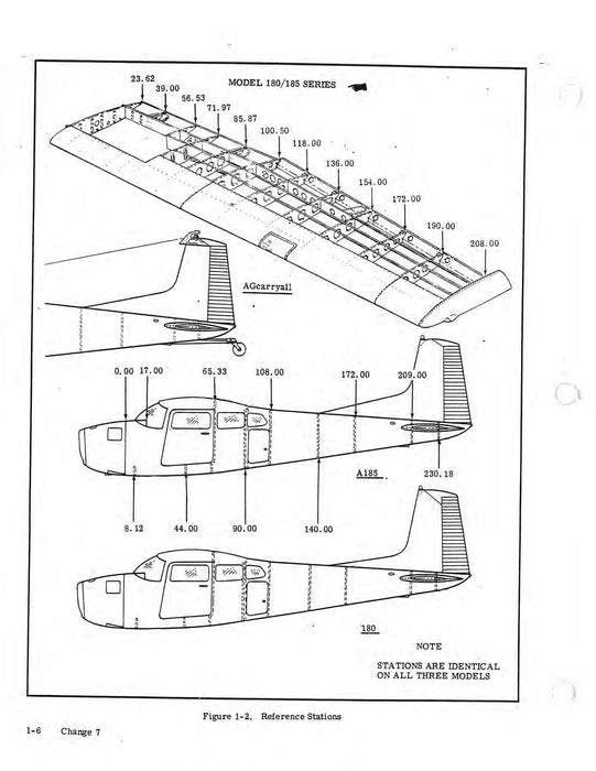 Cessna 180 & 185 Skywagon 1969-1979 Service Manual D2000-7-13