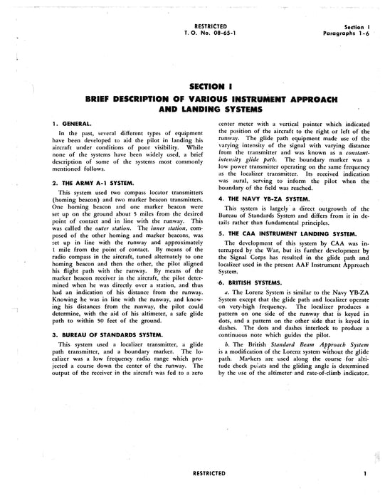 Instrument Approach System Handbook Of General Information (08-65-1)