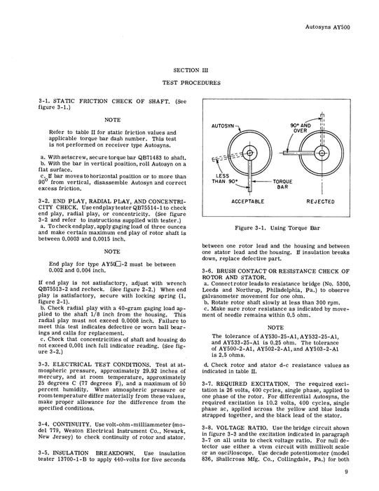 Eclipse-Pioneer Autosyns Series AY 500 Overhaul Instructions (567-10)