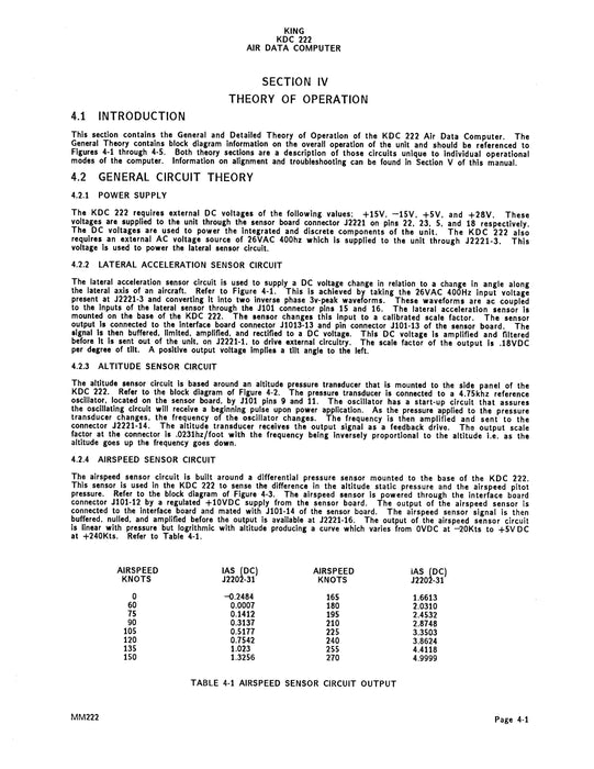 King KDC 222 Air Data Computer Maintenance Manual (006-5658-00)