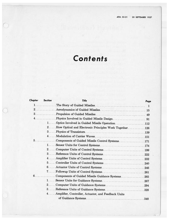 Guided Missiles Fundamentals Department of the Air Force (AF 52-31)