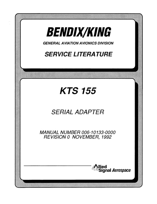 King KTS 148 Tester-KTS 155 Serial Adapter Operation-Maintenance-Overhaul Manual (006-5123-01)