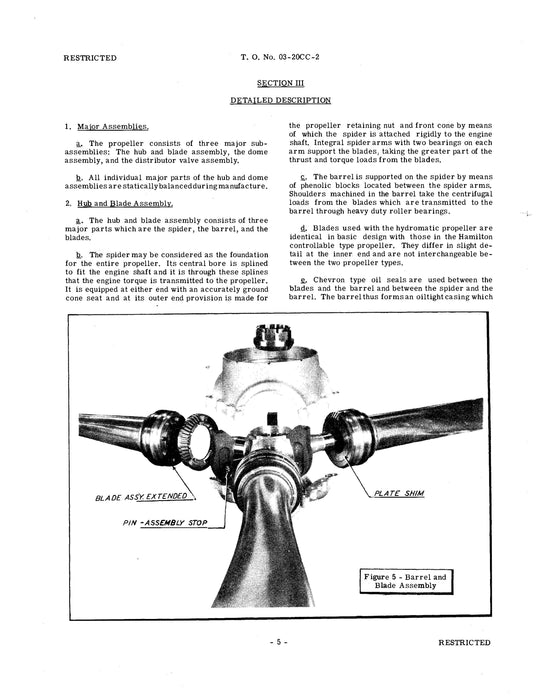 Hamilton Standard Hydromatic Controllable Propeller Service, Overhaul & Parts (03-20CC-2)